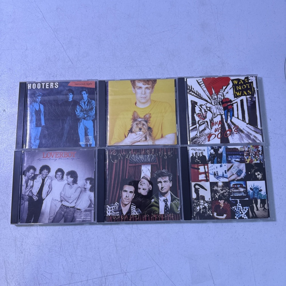 6 CD Lot Pop Rock Bands- Hooters, Pet Shop Boys, U2, Loverboy, Crowded House